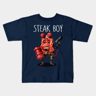 Steak Boy Kids T-Shirt